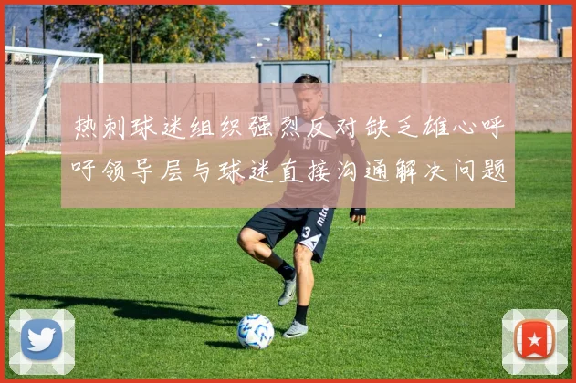 热刺球迷组织强烈反对缺乏雄心呼吁领导层与球迷直接沟通解决问题